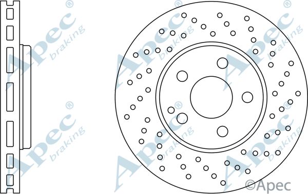 APEC BRAKING stabdžių diskas DSK2307